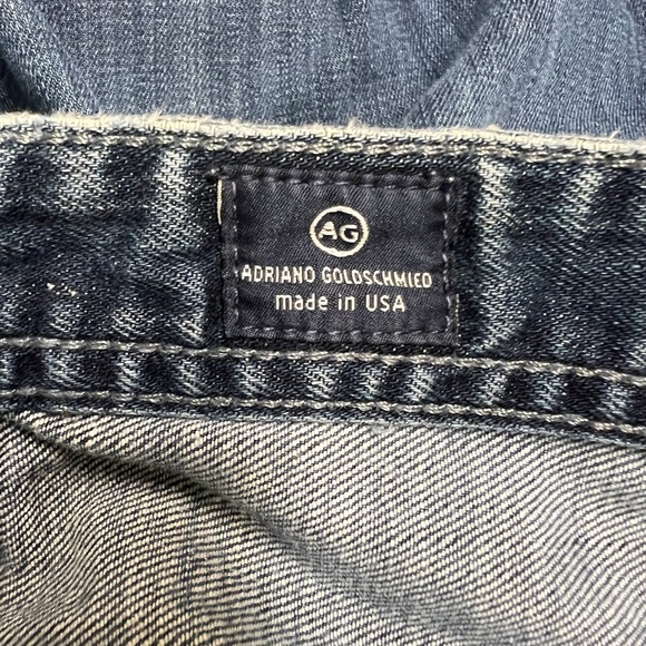 Adriano Goldschmied Jeans Mens 32x32 Straight Leg Blue Wash Denim Stretch - Picture 6 of 10